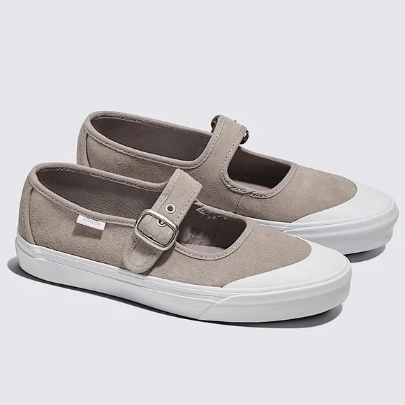 NEW VANS Mary Jane Suede Shoe In Color: Atmosphere Grey M-6.5 W-8 - Picture 5 of 11